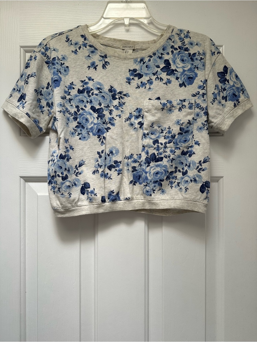 Floral Boxy Crop Top
